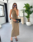 Stylish Sleeveless Midi Dress for Women