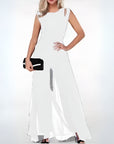 Summer Sleeveless Jumpsuit with Wide Legs for Women