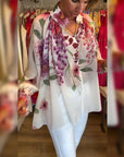 Printed Casual Lantern Sleeve Top
