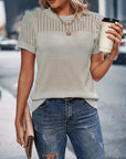 Classic Fit Short Sleeve Knit Top