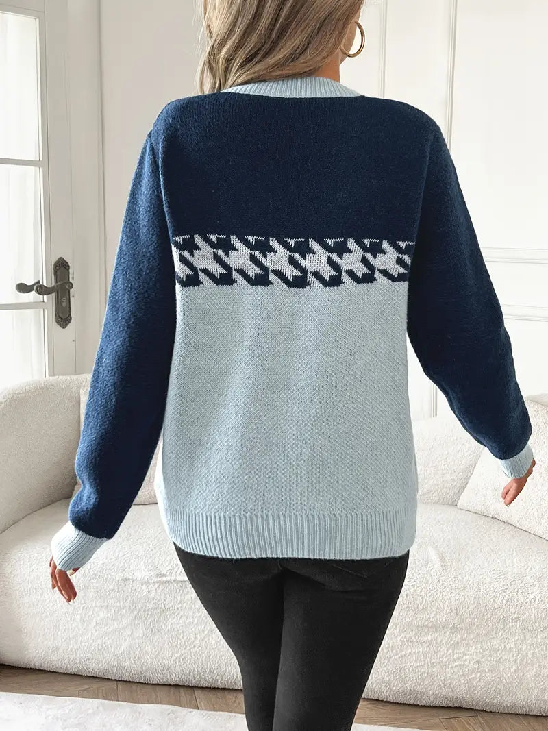 Casual Long Sleeve Sweater for Women's