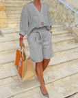 Casual Female Loose Two-Piece Suit