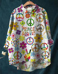 Peace Art Shirt with Hippie Vibe