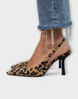 Trendy Leopard Pattern Slingback Shoes