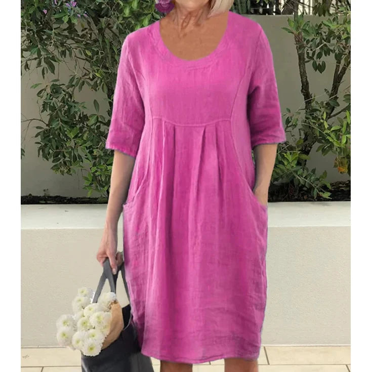 Casual Pocket Tunic Dress