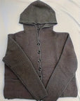 Elegant Long-Sleeved Hooded Cardigan