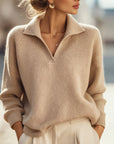 V-Neck Elegant Versatile Sweater