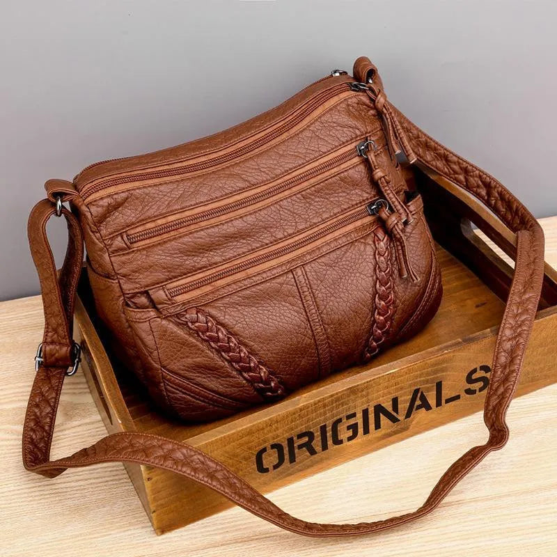 Elegant Soft Leather Bag with Clean Design