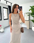 Stylish Sleeveless Midi Dress for Women