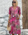 Trendy Summer Dress with Delicate Leopard Lace