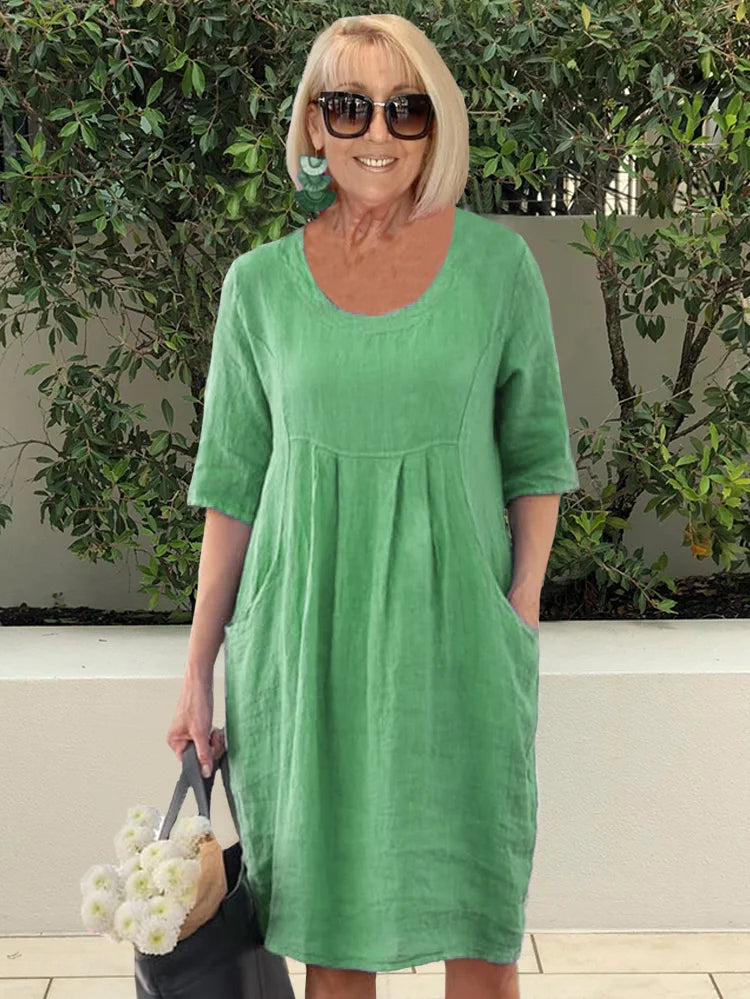 Casual Pocket Tunic Dress