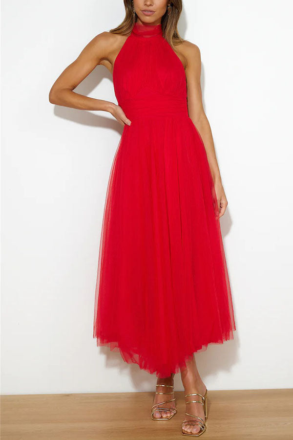 Tulle Dress With Ruffles and Flair