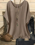 Breezy Casual Cotton Loose Blouse