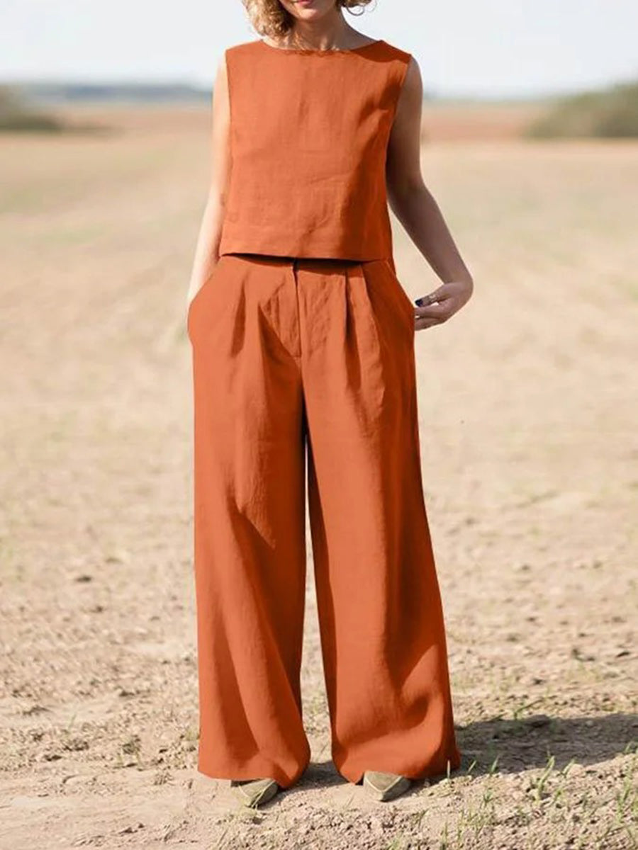 Casual Simple Two-Piece Set