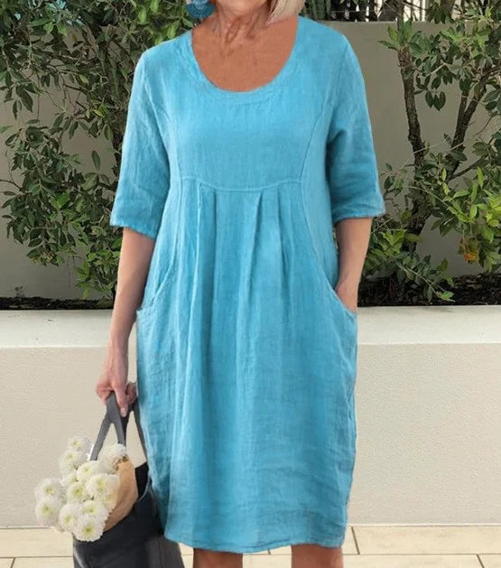 Casual Pocket Tunic Dress