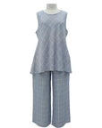 Casual Sleeveless Two-Piece Set