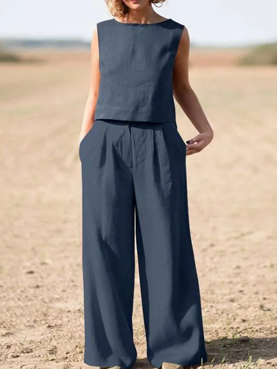 Casual Simple Two-Piece Set