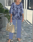 Mid-Sleeve Set Two-Piece