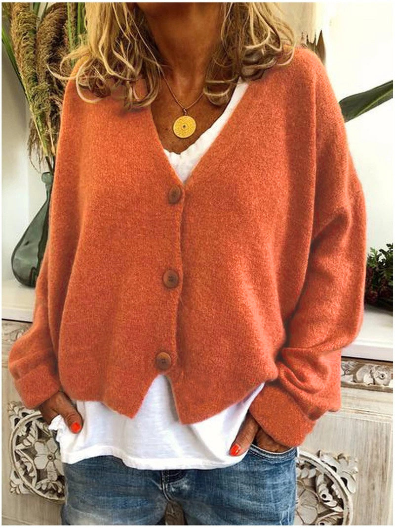 Comfortable Relaxed Fit Knit Cardigan