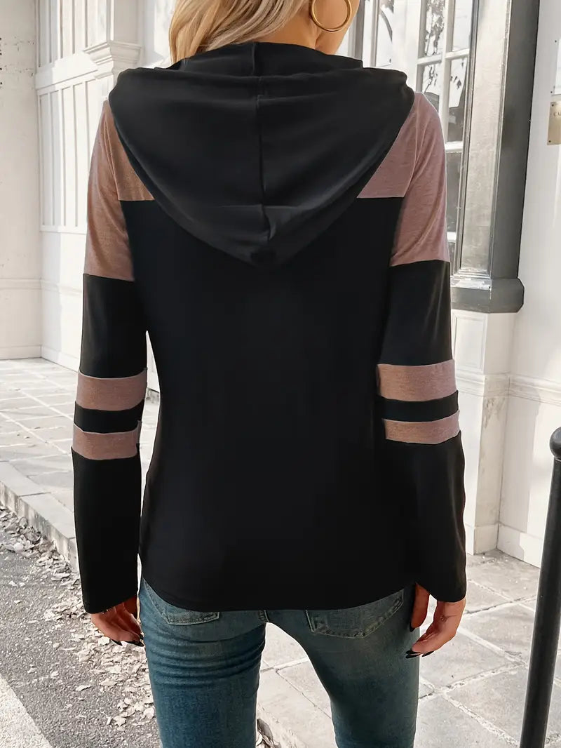 Elegant Casual Long Sleeve Hoodie
