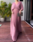 Women's Soft Pleated Evening Dress