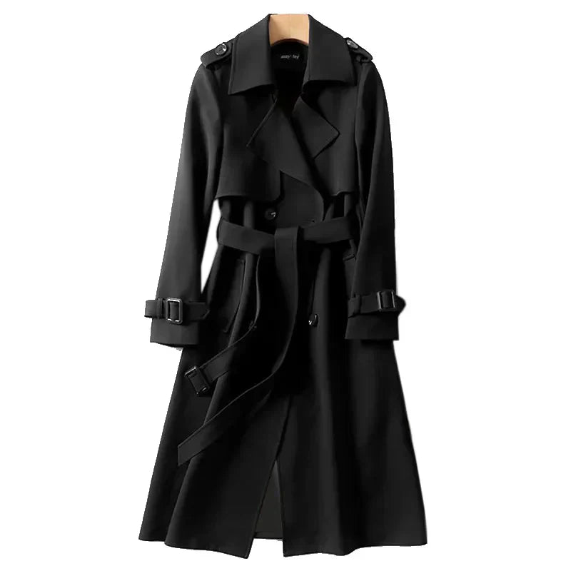 Longline Trench Coat for Women