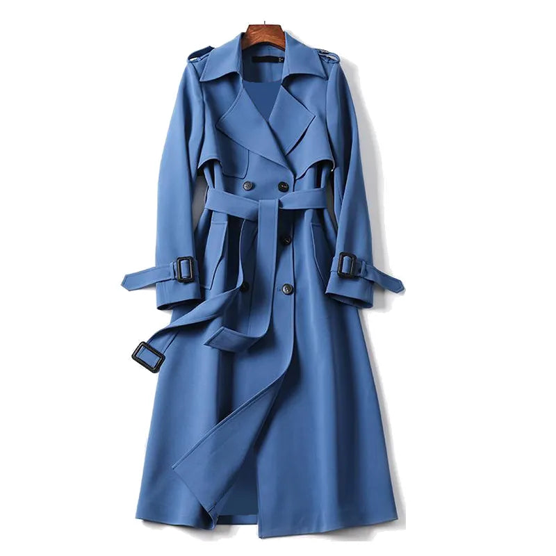 Longline Trench Coat for Women