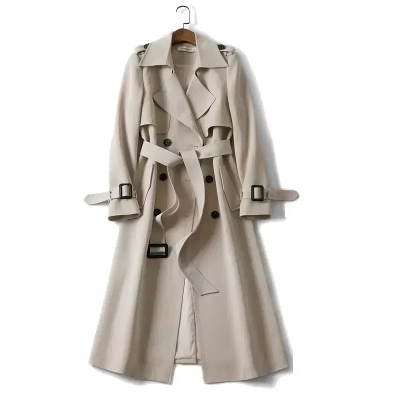 Longline Trench Coat for Women