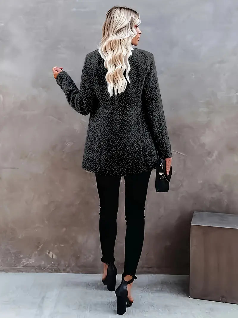 Elegant Mid-Length Coat with Pockets