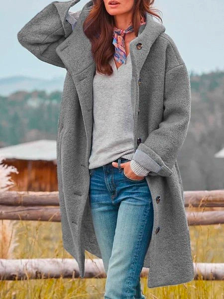 Elegant WoolKnit Jacket for Women