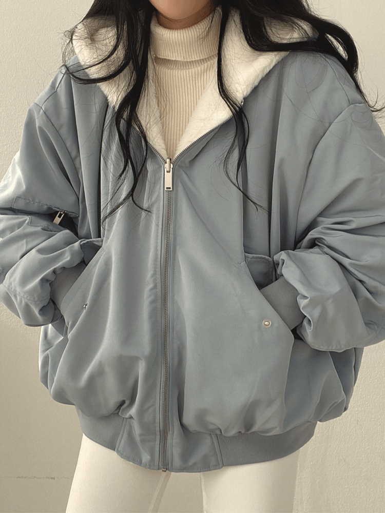 Stylish Oversized Bomber Jacket
