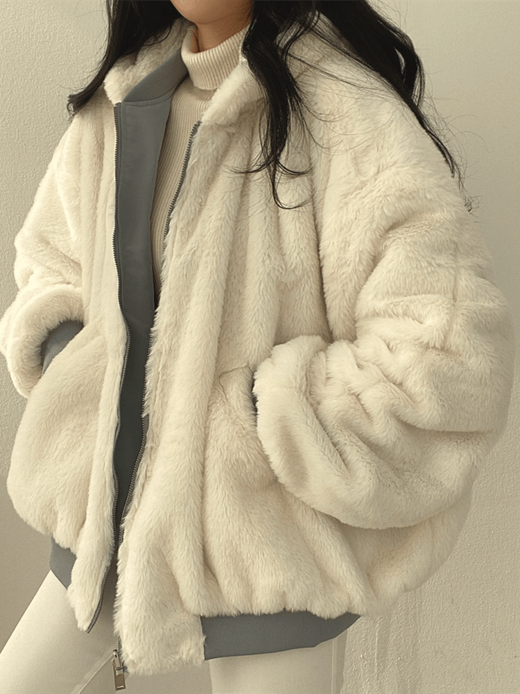 Stylish Oversized Bomber Jacket