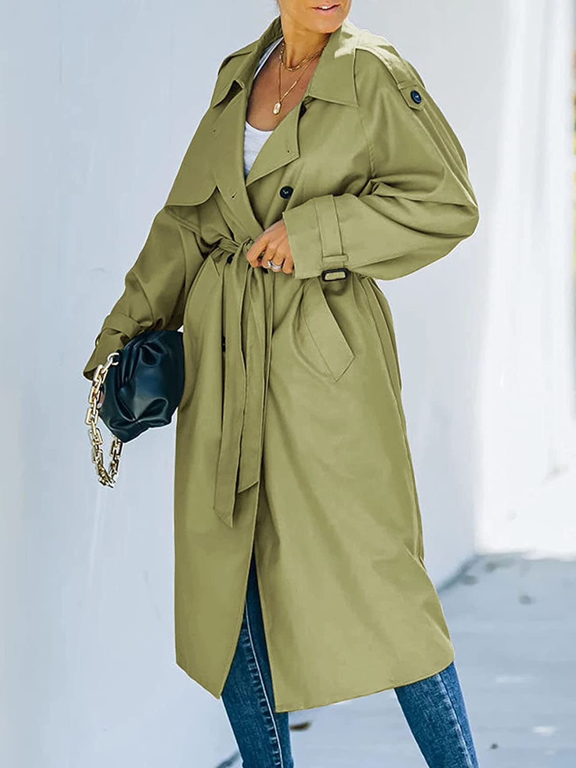 Women's Double-Breasted Trench Coat