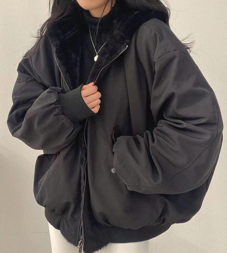 Stylish Oversized Bomber Jacket