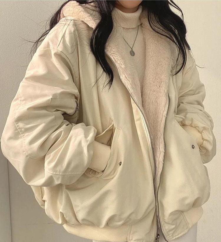 Stylish Oversized Bomber Jacket