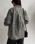 Elegant Leopard Print Jacket