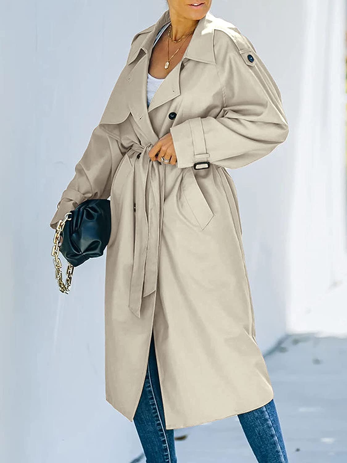 Women's Double-Breasted Trench Coat