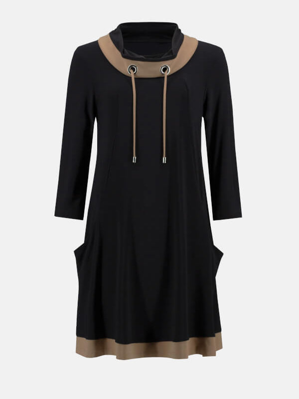 Side Pockets Mid-length Dress