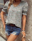 Women's Printed Casual Blouse