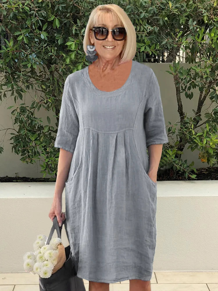 Casual Pocket Tunic Dress