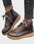 Orthopedic Leather Ankle Boots