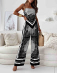 Trendy Lace-Up Vest Two-Piece Outfit