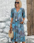 Trendy Summer Dress with Delicate Leopard Lace