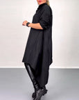 Solid color irregular casual dress