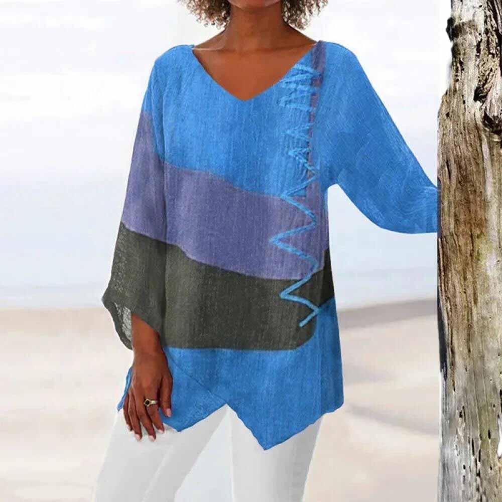 Tri-Color Shirt with Tummy Coverage