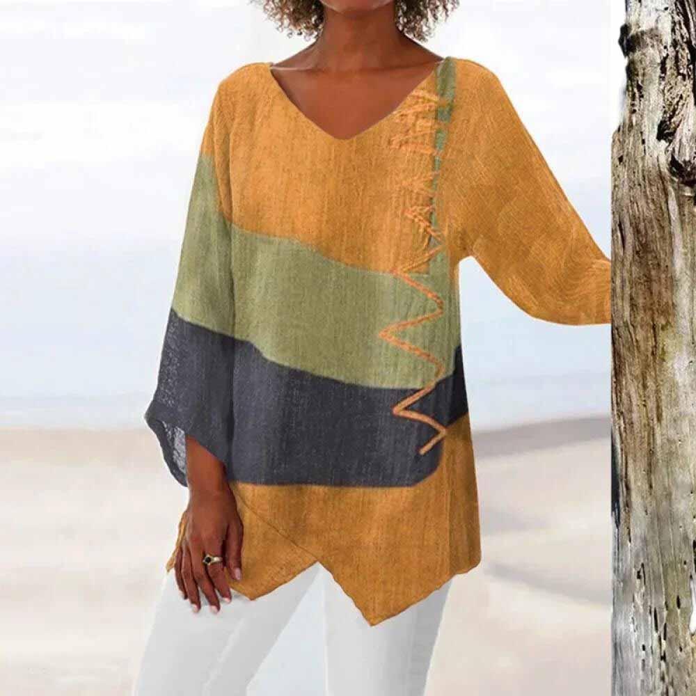 Tri-Color Shirt with Tummy Coverage