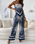 Trendy Lace-Up Vest Two-Piece Outfit