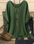 Breezy Casual Cotton Loose Blouse