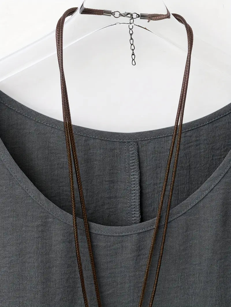 Breezy Casual Cotton Loose Blouse