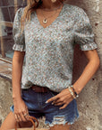 Women's Printed Casual Blouse